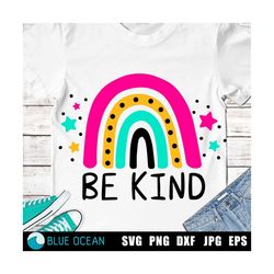 Be Kind SVG,  Kindness matter SVG,  Rainbow SVG,  Stop bulling svg