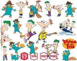 Phineas and Ferb Svg, Phineas and Ferb SVG PNG, Disneyland Ears clipart SVG, Phineas and Ferb Svg