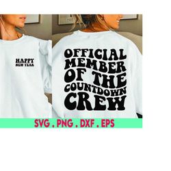 happy new year svg, funny new year svg, countdown crew svg, new years eve svg, new year shirt svg, 2024 svg, new year 20