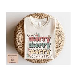 One Merry Counselor Png, Counselor Png, School Counselor, Counselor Shirt, Merry Christmas Png, Counselor Gifts, School