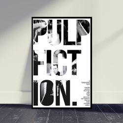 Pulp Fiction 1994 Movie Poster Movie Print, Wall Art, Room Decor, Home Decor, Art Poster For Gift