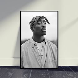 Rapper Tupac Shakur 2Pac Art Poster Music Poster Print Wall Art, Room Decor, Home Decor, Art Poster For Gift.jpg
