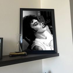 Rocky-Horror Picture Show Tim-Curry Poster, BnW Print, NoFramed, Gift.jpg