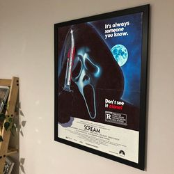 Scream Movie Poster, Scream Vintage Wall Art, NoFramed, Gift
