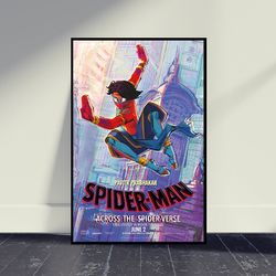 Spider-Man Across the Spider-Verse 2023 Movie Poster Wall Art, Room Decor, Home Decor, Art Poster For Gift, Beautiful Mo