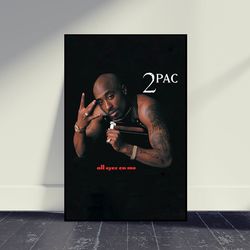 Tupac Shakur 2Pac Music Rapper Art Poster Music Poster Wall Art, Room Decor, Home Decor, Art Poster For Gift