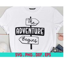 Let The Adventure Begin SVG, Adventure Svg, Adventure Clipart, Camping Svg, Adventure Begins Svg, Adventure Cut File, Va