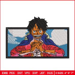 Luffy box embroidery design, One piece embroidery, Anime design, Embroidery shirt, Embroidery file, Digital download
