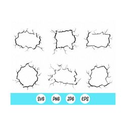 Cracked wall svg,Broken brick wall,Cracked wall ,Cracked wall bundle, Digital File  Instant Download files for Cricut