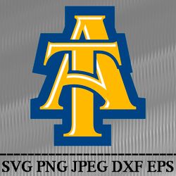 North Carolina A&T SVG PNG JPEG  DXF Digital Cut Vector Files for Silhouette Studio Cricut Design