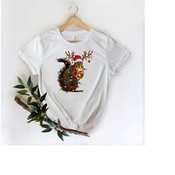Squirrel Christmas Tree Lights Shirt, Merry Christmas Shirt, Gift For Christmas, Christmas Family Tee, Holiday Shirt ,Gi