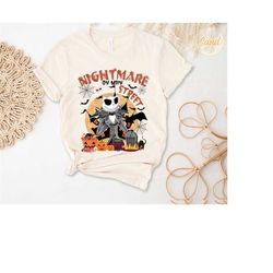 Jack Halloween Nightmare Shirt, Halloween Spooky Season Shirt, Trick Or Treat Shirt, Boo Halloween Pumpkin Shirt, Hallow