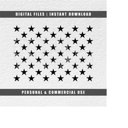 50 Stars Svg, American Flag 50 Stars Svg, USA Flag Stars Svg, Cricut Svg, Engraving File Svg, Cut File Svg, Instant Down