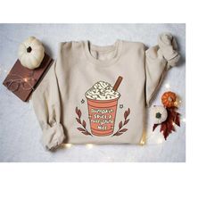 Pumpkin Spice Everything Nice Sweatshirt, Autumn Lover Shirt, Cozy Autumn Gift For Her, Autumn Love Jumper, Cute Pumpkin