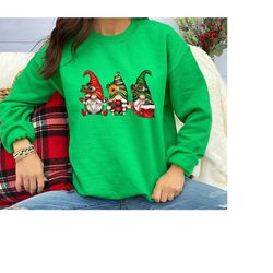 Christmas Gnomes Sweatshirt, Cute Gnome Sweatshirt, Funny Christmas Sweatshirt,Santa Sweatshirt,Christmas Gift, Christma