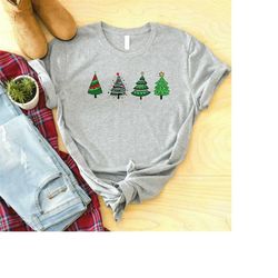 Christmas Tree Shirt, Funny Christmas T-Shirt, Xmas Matching Pajama, Christmas Gift, Happy New Year, Christmas Party Tee