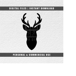 Deer Svg, Deer Silhouette Svg, Animal Shape Svg, Cricut Svg, Cut File Svg, Instant Download