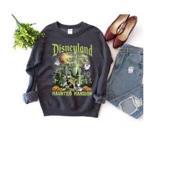 Vintage Disneyland Haunted Mansion Shirt, The Haunted Mansion Shirt, Mickey Halloween Shirt, Dinseyland Halloween Tee, R