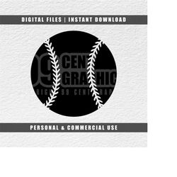 Baseball Silhouette Svg, Baseball Svg, Pelota Svg, Cut File, Cricut Svg, Silhouette Svg, PNG, JPG, PDF, Instant Download