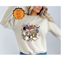 Minnie and Daisy Halloween Sweatshirt,Minnie And Daisy Sweater,Best Friends Minnie and Daisy,Disney Halloween Sweater,Ha