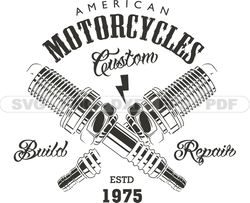 Motorcycle svg logo, Motorbike SVG PNG, Harley Logo, Skull SVG Files, Motorcycle Tshirt Design, Digital Download 286