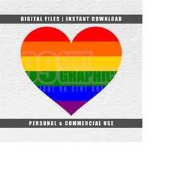 Pride Heart Svg, lgbtqia Svg, lgbtq Svg, Pride Flag Svg, Vector File Svg, Instant Download