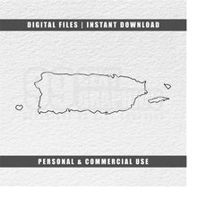 Puerto Rico SVG, Vieques Svg, Culebra Island Svg, Puerto Rican Svg, Boricua Svg, Outline Svg, Cricut Svg, Cut File Svg,