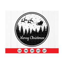 Merry Christmas Sign SVG, Christmas Farmhouse Decor svg, Merry Christmas Saying Svg, Christmas Clip Art, Instant Downloa