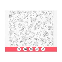 fall leaf seamless pattern svg, autumn leaves pattern svg, maple leaf svg, seamless autumn leaf svg, instant download fi