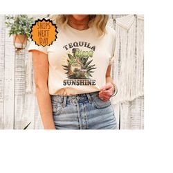Tequila Lime And Sunshine Shirt, Vacation Shirt, Drinking Shirt, Margarita Shirt, Beach Shirt, Funny Shirt, Womens Summe