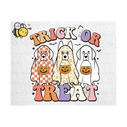 Trick Or Treat Png, Funny Halloween Cute Dog Ghost, Happy Halloween Png, Retro Spooky Season, Pumpkin Png, Funny Hallowe