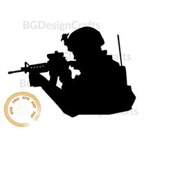 Soldier Silhouette SVG, Soldier SVG, Hero SVG, Military Svg,  Instant Digital, cut file, Cricut