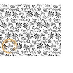 pattern10, floral pattern svg, flower pattern svg, tooled leather svg, seamless pattern svg