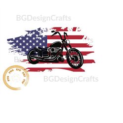 US Motorcycle SVG, Motorcycle SVG, Us Motor Bike Svg, Motorcycle Clipart, American Flag Svg, png, cut file, svg file for