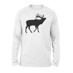 Elk Shirt, Elk Hunting Shirts , Hunter elk Silhouette NQSD66 &8211 Standard Long Sleeve