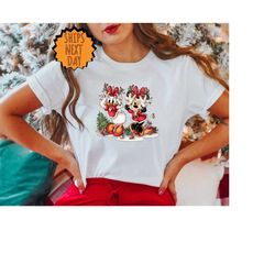 Minnie and Daisy Christmas Shirt, Retro Disney Christmas Shirt, Disney Christmas Friends Shirt, Disneyland Shirt, Christ
