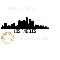 Los Angeles Skyline svg, Los Angeles Svg, Los Angeles silhouette, Los Angeles dxf
