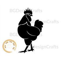Chicken, Chicken SVG, Chicken Silhouette, Chicken icon svg, clipart, cut file, dxf, eps
