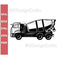 Concrete mixer SVG, Mixer DXF, Mixer Clipart, Mixer svg cut file,Mixer cut file, Concrete mixer png, Mixer silhouette