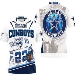 Emmitt Smith 22 Dallas Cowboys Nfc East Division Champions Super Bowl 2021 Polo Shirt