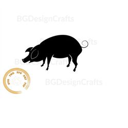 Pig SVG, Pig DXF, Pig Clipart, Pig svg cut file, Pig cut file, Pig png, Pig svg file for cricut, Pig silhouette