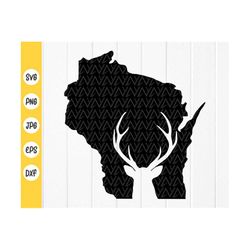 wisconsin deer hunting svg, hunting wisconsin state svg, deer hunting svg, deer clipart,hunting decal gift,instant downl
