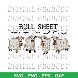 Retro Spooky Bull Sheet Svg Funny Halloween SVG Cricut File