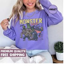 Retro Halloween Comfort Colors sweatshirt, Monster Mash sweater, Vintage Ghost Halloween sweater, Monster sweatshirt, Re