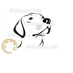 Labrador SVG, Labrador Head SVG, Dog SVG, Animal svg, clipart, png, cut file