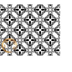 pattern ornament 1, pattern ornament svg, seamless pattern svg, damask clipart, tooled leather cut file, western pattern