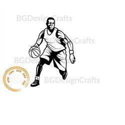 basketball svg, basketball player svg, sports svg, basketball silhouette, cricut, cut file
