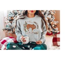 Western Christmas Sweatshirt, Christmas Horse Sweater, Cowgirl Christmas Sweatshirt, Christmas Gifts, Howdy Christmas Sh
