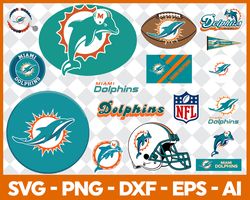Miami Dolphins Svg , Football Team Svg, Cricut, Digital Download ,Team Nfl Svg 20
