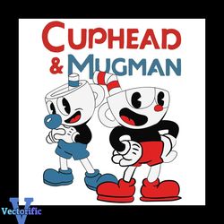 Cuphead And Mugman Svg, Trending Svg, Cuphead Svg, Mugman Svg, Couple Cup Svg, Cuphead Lover, Dynamic Duo Svg, Cuphead B